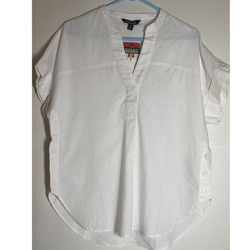 Original Nicole Miller Women's Cap Sleeve V-Neck - Picture 4 of 5